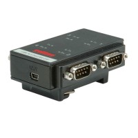 ROLINE USB 2.0 to RS232 Adapter, for DIN Rail 4 Ports