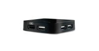 D-Link DUB-H4 4-Port USB2 Hub mit Netzteil schwarz retail