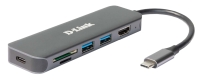 D-Link DUB-2327 6-in-1 USB-C Hub mit HDMI/USB-PD/SD-Reader retail