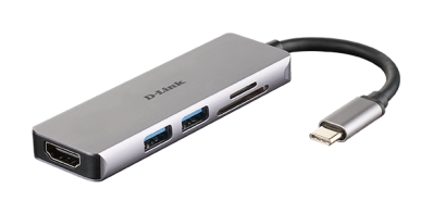 D-Link DUB-M530 5-in-1 USB-C Hub mit HDMI/SD-Reader retail