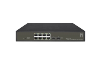 Level One LevelOne Switch 8x GE GES-2110P 2xGSFP 19" 130W 8xPoE+