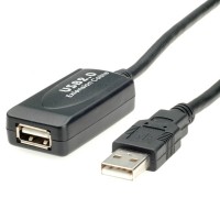 ROLINE USB 2.0 Extension Cable, active 15 m