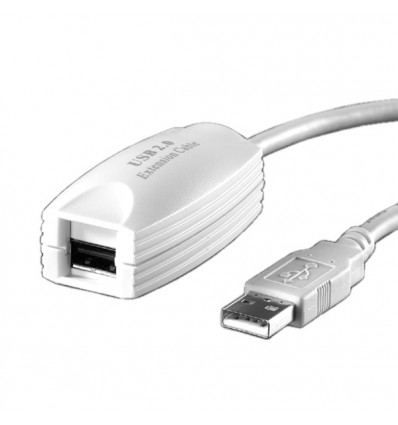 VALUE USB 2.0 Extender, 1 Port, white 5 m