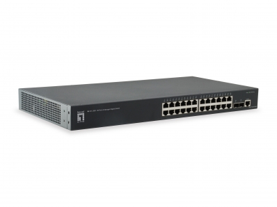 Level One LevelOne Switch 24x GE GTL-2661 2x10GSFP+19"