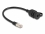 Delock Cable RJ50 male to RJ50 female for built-in with sealing cap IP67 dust and waterproof 20 cm