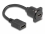 Delock D-Type HDMI cable female to female black 20 cm