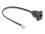 Delock D-Type RJ10 cable plug to jack black 30 cm