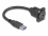 Delock D-Type USB 5 Gbps Cable Type-A male to Type-A female black 20 cm