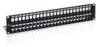 Equip Patchpanel 48x RJ45 Cat6A 19" 1HE für Keystone schwarz