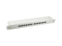 Equip Patchpanel 16x RJ45 Cat5e 19" 1HE grau