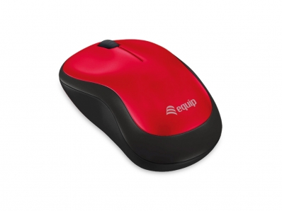 Equip Optische Maus kabellos USB Comfort R+L rot