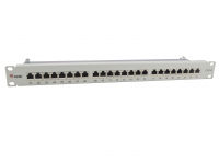 Equip Patchpanel 24x RJ45 Cat6A 19" 1HE grau