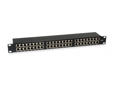 Equip Patchpanel 48x RJ45 Cat6 19" 1HE schwarz