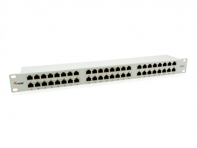 Equip Patchpanel 48x RJ45 Cat6 19" 1HE grau