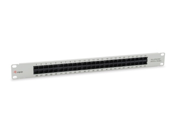 Equip Patchpanel 50x RJ45 Cat3 19" 1HE ISDN hellgrau