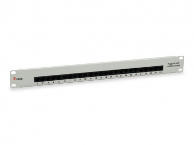 Equip Patchpanel 25x RJ45 Cat3 19" 1HE ISDN hellgrau