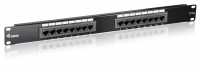 Equip Patchpanel 16x RJ45 Cat5e 19" 1HE schwarz