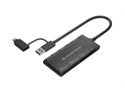 CONCEPTRONIC Card Reader USB3.0+/C SD,MicroSD,MMC,M2,CF sw