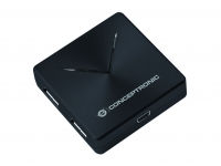 CONCEPTRONIC USB-Hub 4-Port 3.0 ->4x3.0 o.Netzteil sw