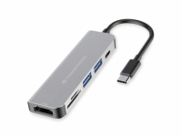 CONCEPTRONIC Dock USB-C->HDMI,2xUSB3.0,SD,60WPD 0.12m gr