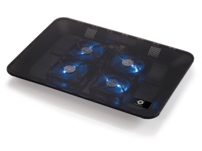 CONCEPTRONIC 4-Fan Cooling Pad (17.0")/ schwarz