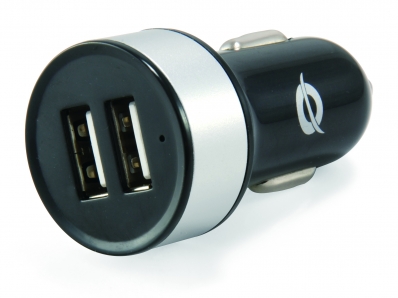 CONCEPTRONIC KFZ-Ladegerät 2Port 10W,2xUSB-A sw