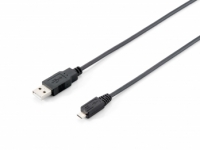 Equip USB Kabel 2.0 A -> micro B St/St 1.00m schwarz Polybeutel
