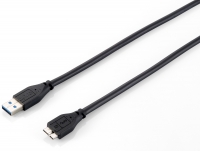 Equip USB Kabel 3.0 A -> micro B St/St 1.80m schwarz Polybeutel