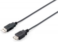Equip USB Kabel 2.0 A -> A Verl. St/Bu 1.80m 480Mbps sw Polybeutel