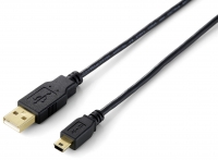 Equip USB Kabel 2.0 A -> mini B St/St 3.00m schwarz Blister