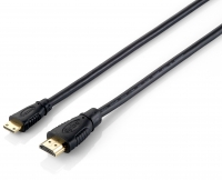 Equip HDMI HS Ethernet 1.4 A-C St/St 2.0m 4K30Hz HDR sw Polybeutel