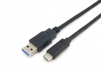 Equip USB Kabel 3.2 A -> C St/St 2.00m 3A/20V sw