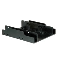 HDD Mounting Adapter Type 3.5 for 2x Type 2.5 HDDs black