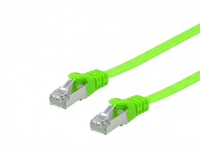 Equip Patchkabel Cat6A U/FTP 2xRJ45 10.00m grün Flach LSZH