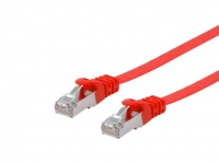 Equip Patchkabel Cat6A U/FTP 2xRJ45 10.00m rot Flach LSZH