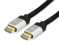 Equip HDMI UHS E.Gewebe 2.1 A-A St/St 5.0m 8K60Hz HDR sw