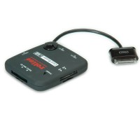 ROLINE CardReader + OTG USB Hub for SAMSUNG Galaxy Tablets black