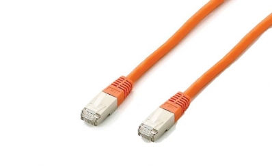 Equip Patchkabel Cat6A S/FTP 2xRJ45 5.00m orange Plat.LSZH Polybeutel