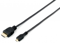 Equip HDMI HS Ethernet 1.4 A-D St/St 2.0m 4K30Hz HDR sw Polybeutel