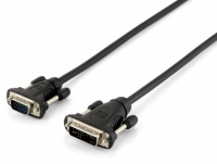 Equip VGA Kabel HD15 -> DVI 12+5 1.80m 1920x1200 schwarz Polybeutel
