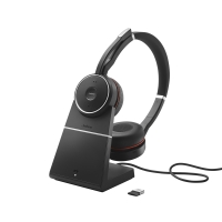 Jabra Headset Evolve 75 SE MS Duo inkl. Link 380 & Ladest.