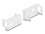 Delock Easy 45 Module Plate Round cut-out 2 x M8, 45 x 22.5 mm white