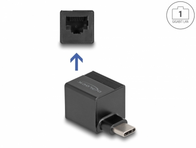 Delock USB Type-C™ Adapter to Gigabit LAN mini