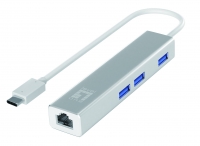 Level One LevelOne Adapter USB-C -> RJ45 10/100/1000,3xUSB3.0 0,15m si