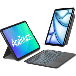 Inateck Keyboard iPad 11" QWERTZ black gray