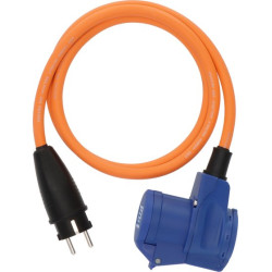 Brennenstuhl Adapter 1,5m Schuko / Winkelkupplung Ber.Anzeig
