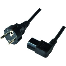 Logilink Netzkabel CEE7/7 Stecker auf C13 Buchse, 5m schwarz