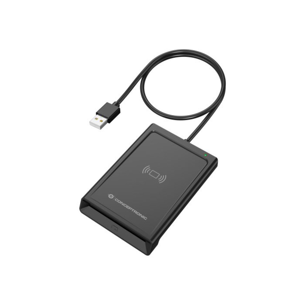 Conceptronic Smart-ID Kartenleser USB-A              schwarz