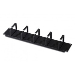DIGITUS Rangierpanel 2HE 5x Ringe 85x60mm black