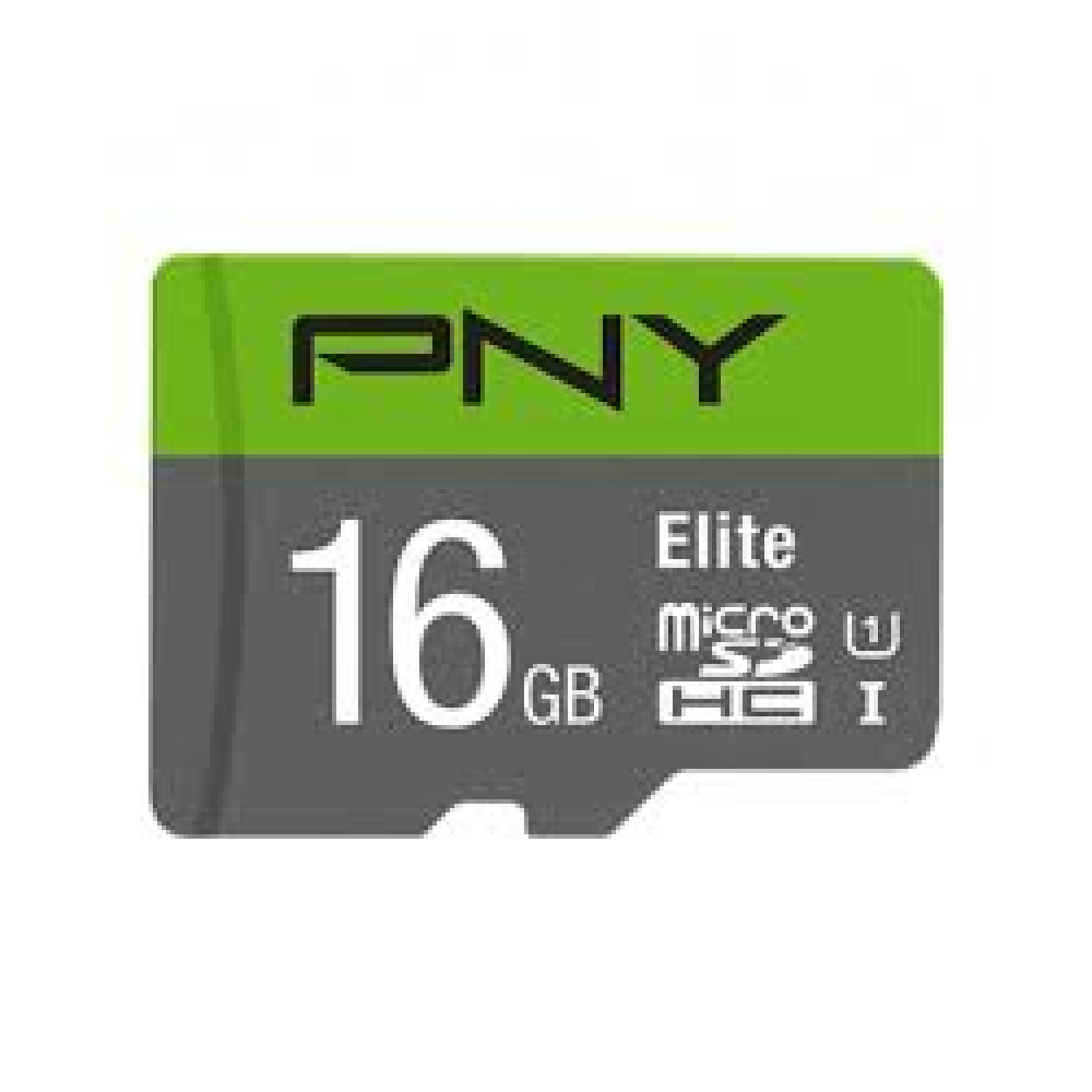 Pny Technologies SD MicroSD HC Card  16GB PNY Elite Cl.10 U1 retail